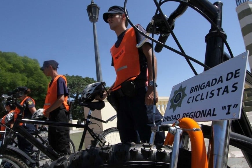 Agentes de la Brigada de Ciclistas detuvieron al delincuente. Foto: archivo El Litoral