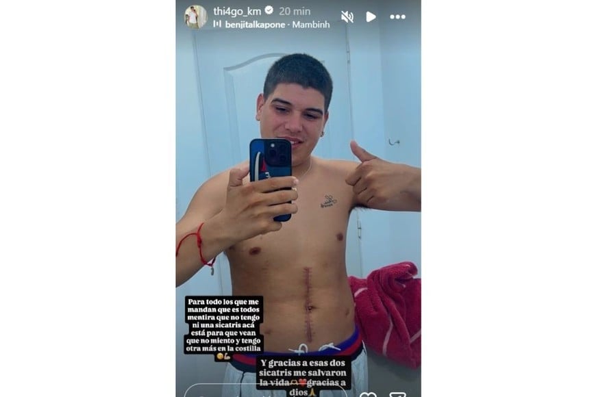 El contundente descargo de Thiago Medina en sus redes.