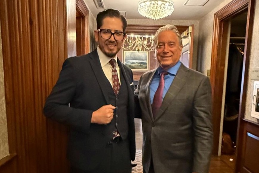 El Dr. Felice en compañía del Dr. Fernando Araos, ex Vice Ministro de Salud de Chile