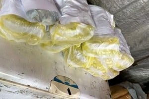 Los inspectores encontraron nueve bultos de milanesas listas para ser comercializadas.