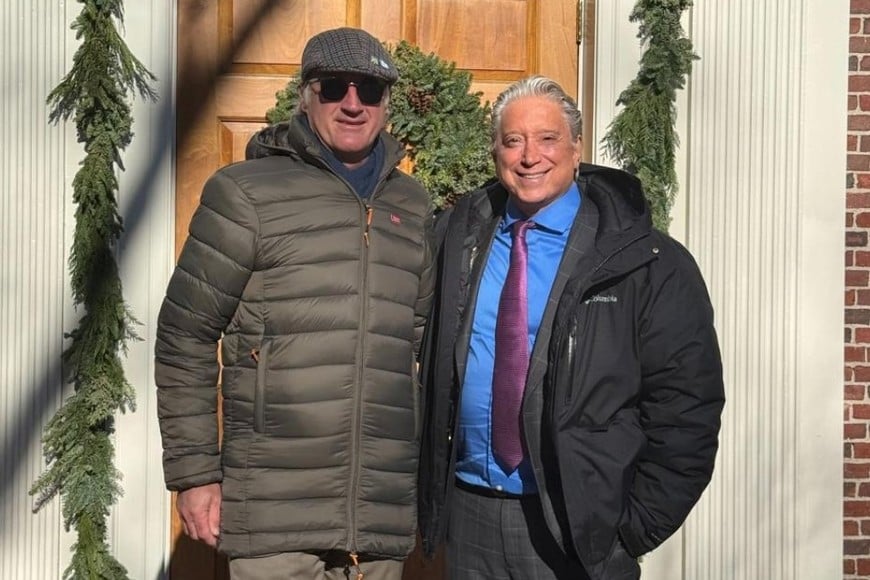 En compañía del Dr. Enrique Echagüe, Director Médico del Sanatorio Mater Dei.