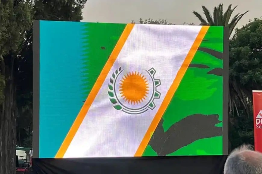 El diseño ganador  fue presentado en Melincué. Foto: Gentileza.