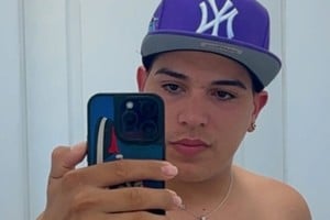 Thiago Medina  mostró sus cicatrices tras el choque.