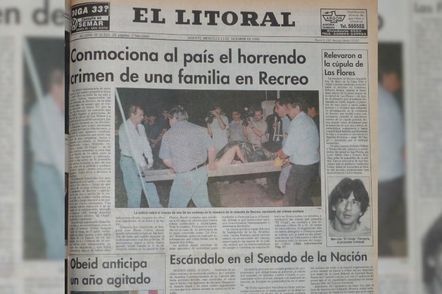El Litoral reflejó en su tapia el hecho conocido como la Masacre de Recreo. Foto: archivo El Litoral