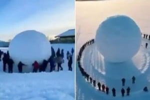 La bola de nieve gigante de Maryland, Estados Unidos.