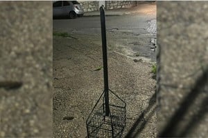 El cesto había sido sustraído de una vivienda ubicada en Jujuy al 3000. Foto: Gentileza