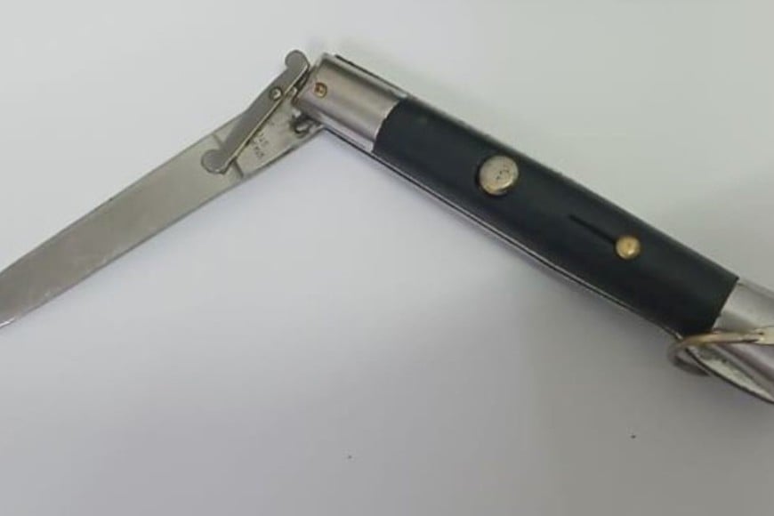 Con 14 años, el menor tenía esto entre sus ropas. Foto: El Litoral