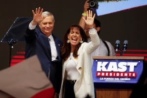 Jose Antonio Kast celebró su victoria electoral. Reuters.