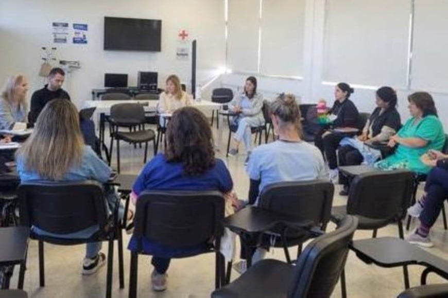 Una de las etapas del programa contempla la capacitación; en este caso, en Santa Fe.