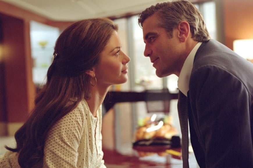 Clooney y Katherine Z Jones en "El amor cuesta caro".