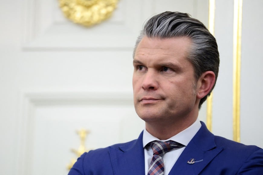 U.S. Secretary of Defense Pete Hegseth attends a Mexican Border Defense Medal presentation in the Oval Office at the White House in Washington, D.C., U.S., December 15, 2025. REUTERS/Evelyn Hockstein