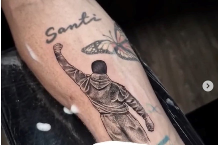 El tatuaje que se hizo a 9 años de la muerte de su hermano Santiago.
