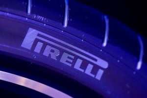 FILE PHOTO: Pirelli logo is seen during Munich Auto Show, IAA Mobility 2021 in Munich, Germany, September 8, 2021. REUTERS/Wolfgang Rattay/File Photo