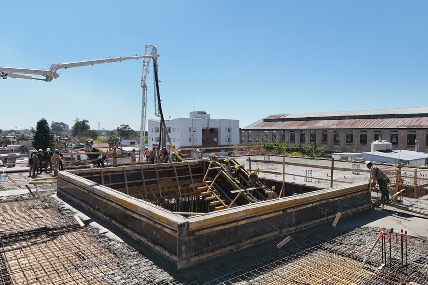 La imagen es de septiembre, en pleno trabajo en altura. Foto: Fernando Nicola