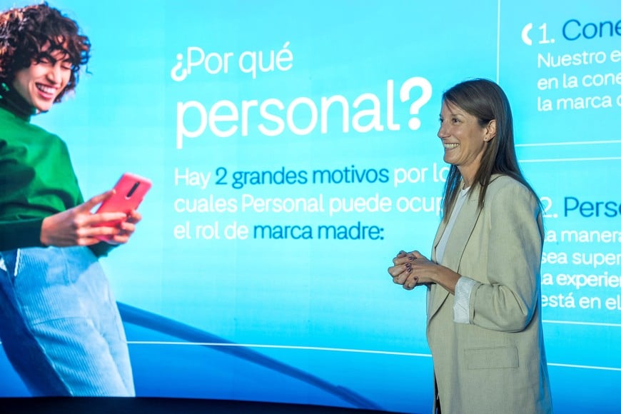 Silvana Cataldo, directora de Entretenimiento y Brand Marketing de Personal, este lunes durante la presentación. Crédito: Personal