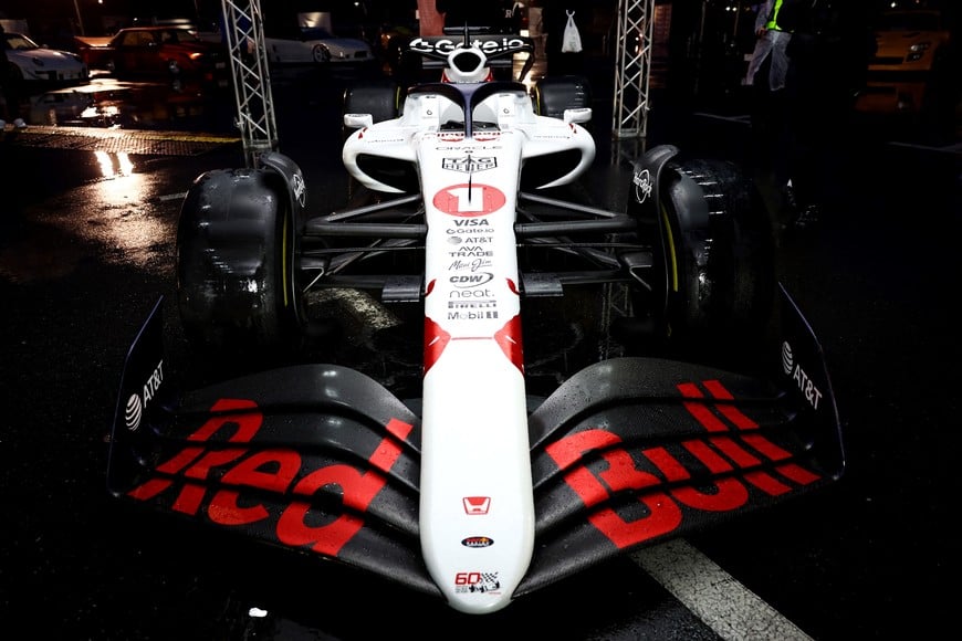 Formula One F1 - Red Bull Car Culture meet ahead of the Japanese Grand Prix - Tokyo, Japan - April 1, 2025
General view of the Red Bull car with a new livery during the event REUTERS/Issei Kato