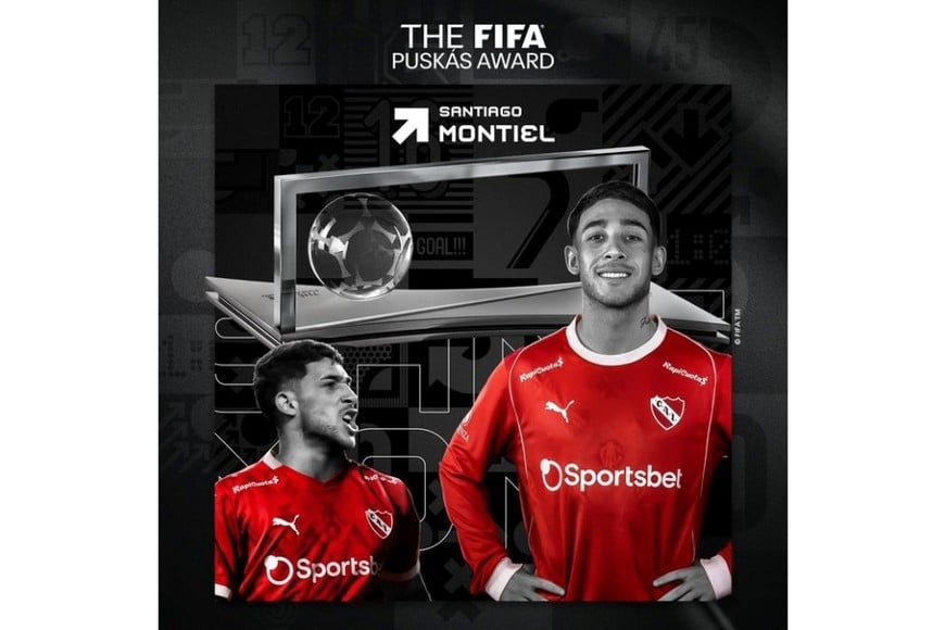 La premiación de la FIFA para Santiago Montiel.