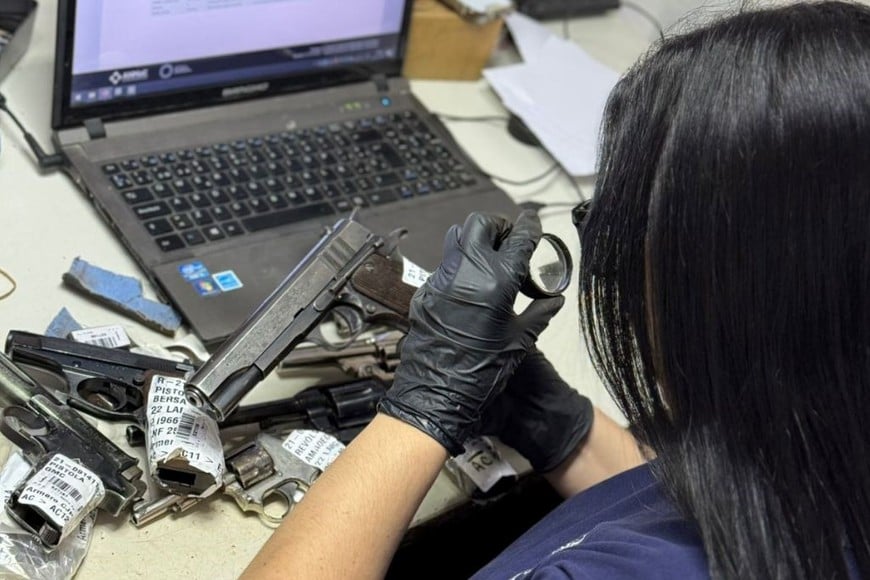 mpa entrego armas para su destruccion. Foto: Gentileza MPA