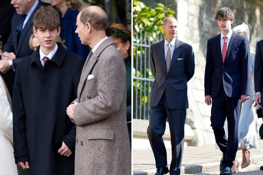 James, conde de Wessex, en 2023 vs 2025.