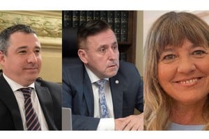 Diego Maciel, Aldo Mario Alurralde y Jorgelina Mabel Genghini.