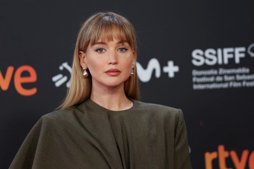 Actor Jennifer Lawrence attends the red carpet event for the film "Die, My Love" at the San Sebastian Film Festival, in San Sebastian, Spain, September 26, 2025. REUTERS/Pankra Nieto