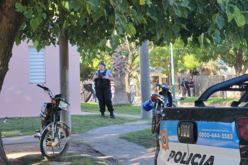 Lucas Suárez fue asesinado en barrio 2 de Abril este jueves por la tarde. Foto: Radio Rafaela