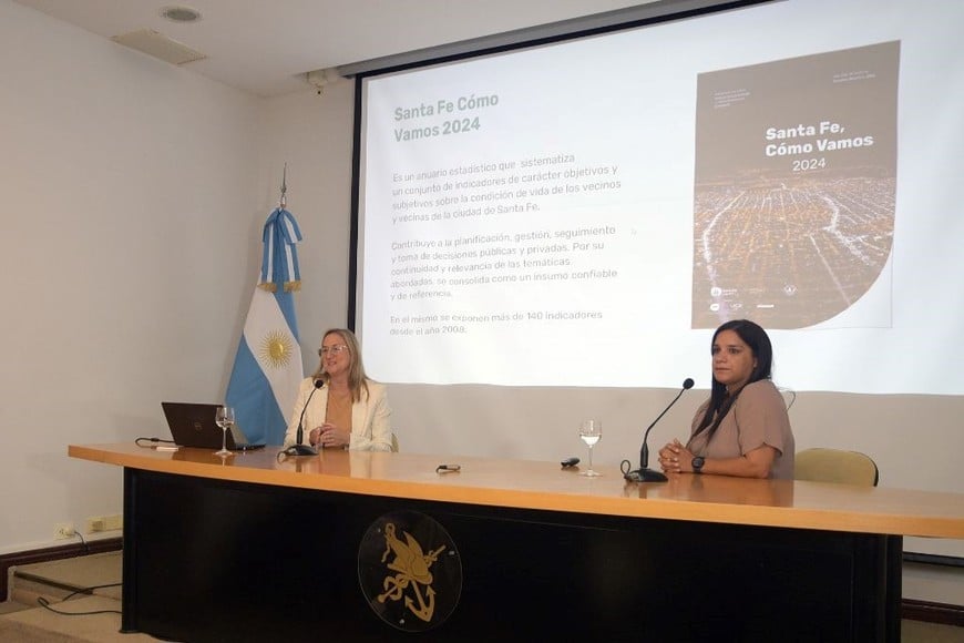 Lucrecia D’Jorge y María Pía Giménez participaron del encuentro con datos clave sobre la realidad social local.