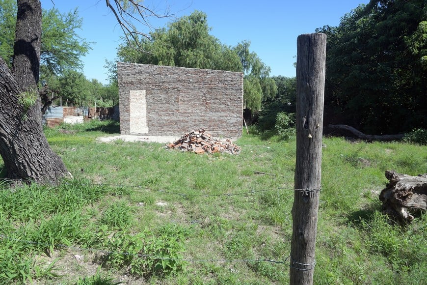 Consolidada. Una de las viviendas de material del asentamiento. Guillermo Di Salvatore.