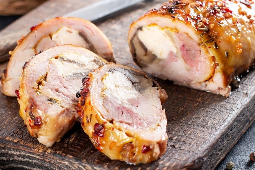 El matambre arrollado es otro de los grandes clásicos de las celebraciones.