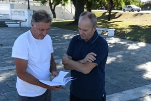 Gustavo Pueyo y José Luis Repetto. La historia que nació en el club Conquistador. Foto: Manuel Fabatía