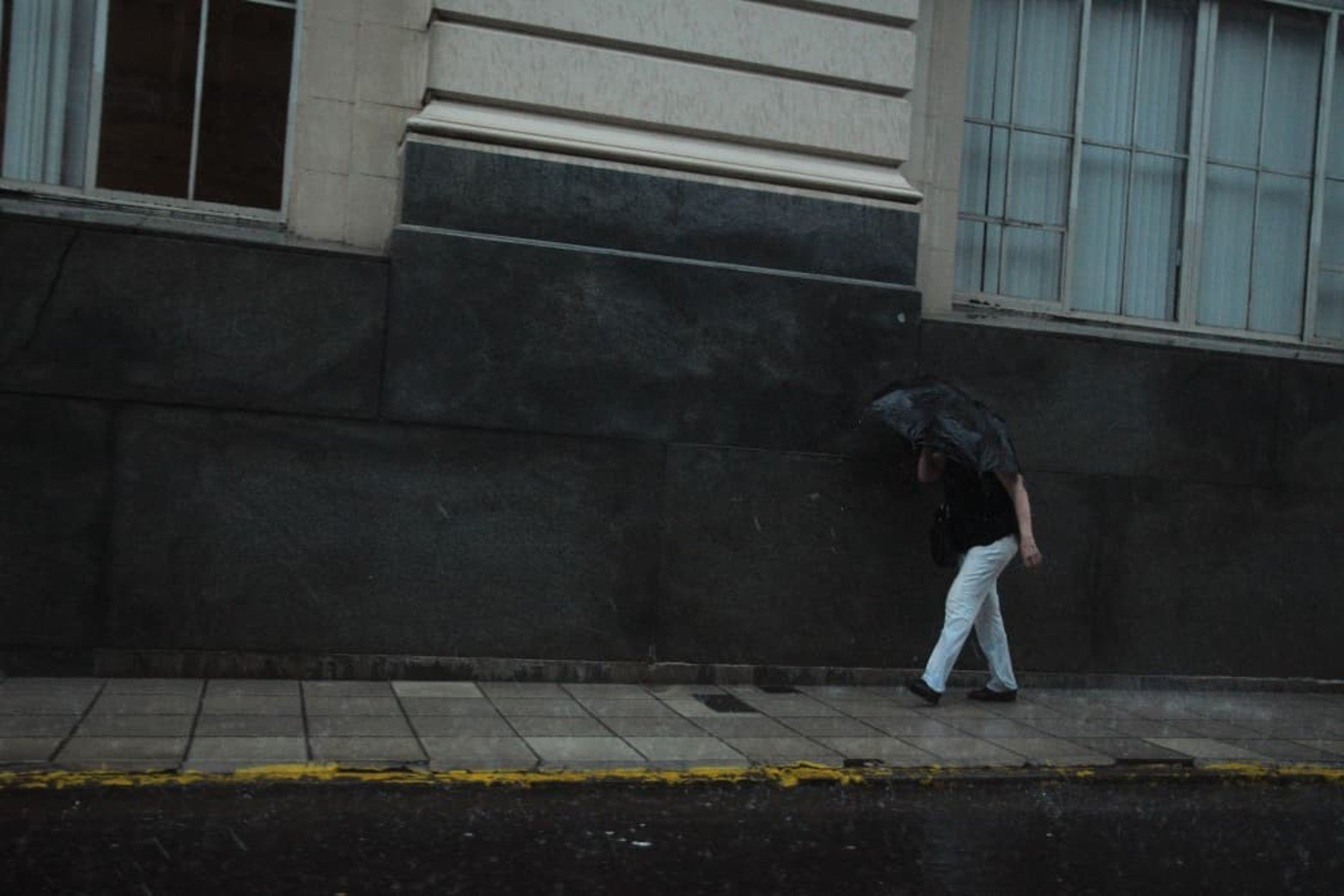 La lluvia de este sábado en Santa Fe.