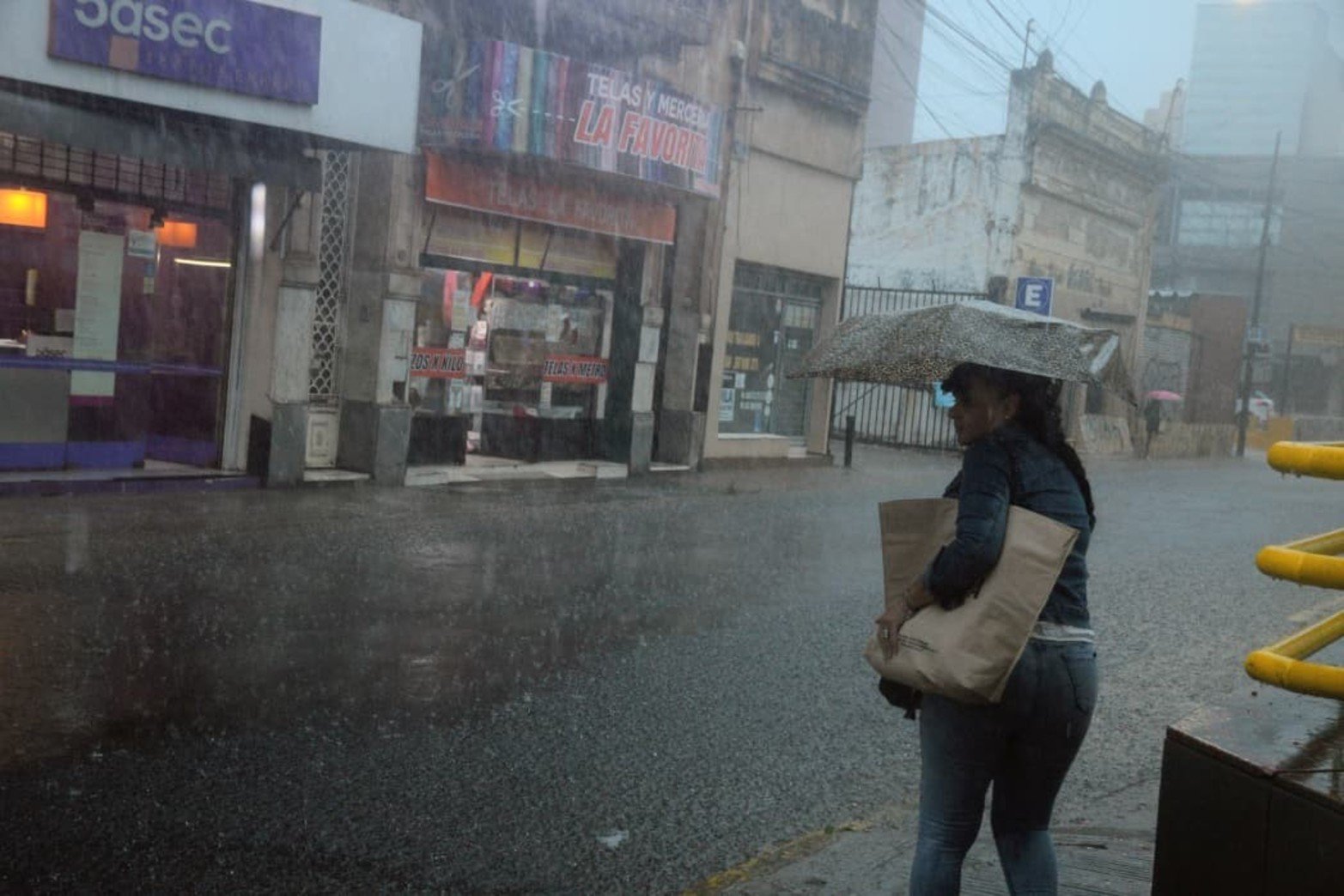 La lluvia de este sábado en Santa Fe.