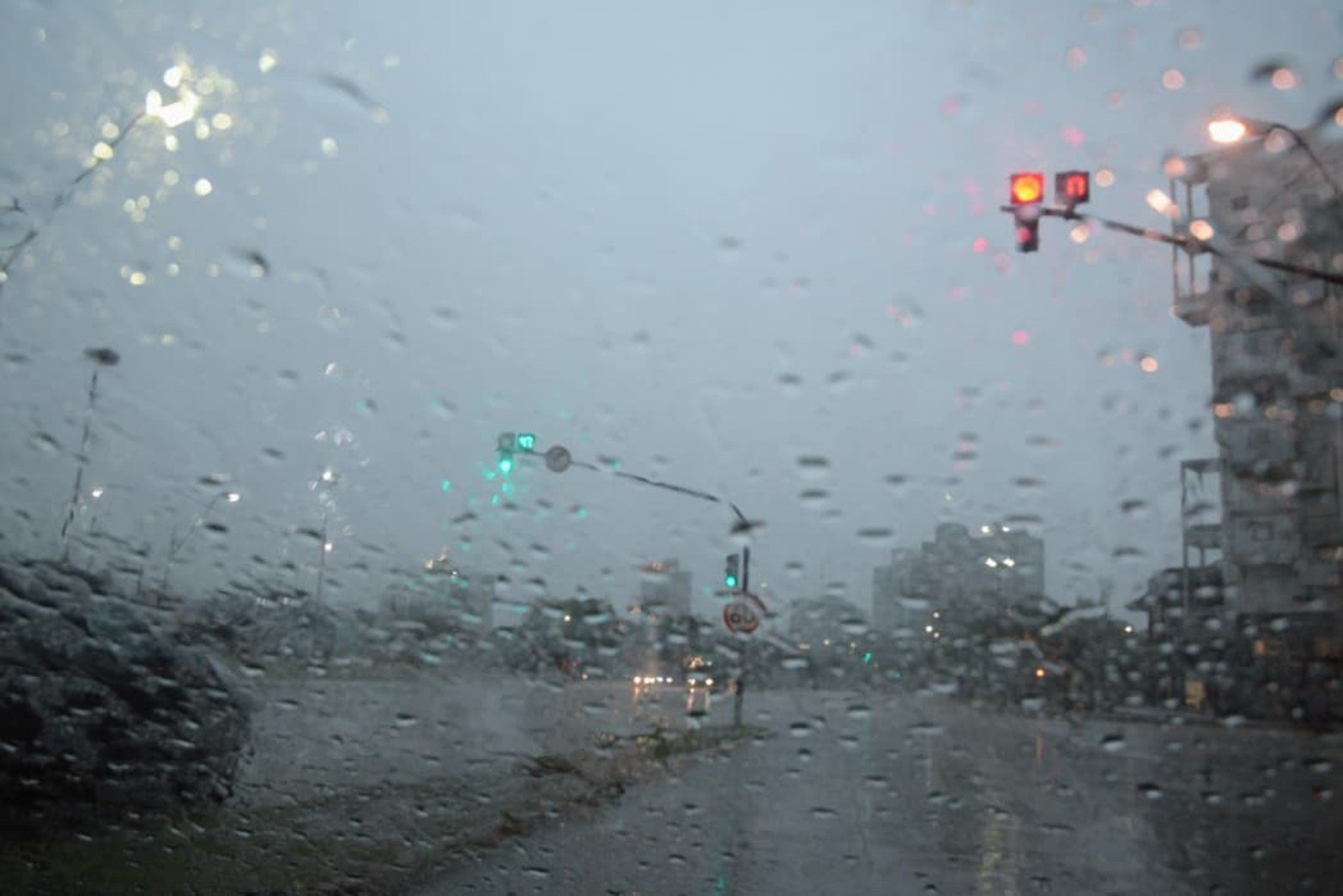 La lluvia de este sábado en Santa Fe.