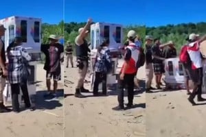 El cruce ilegal de Aguas Blancas, escenario frecuente de operativos y enfrentamientos.