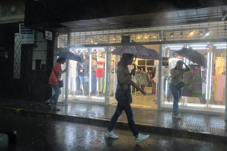 La lluvia de este sábado en Santa Fe.