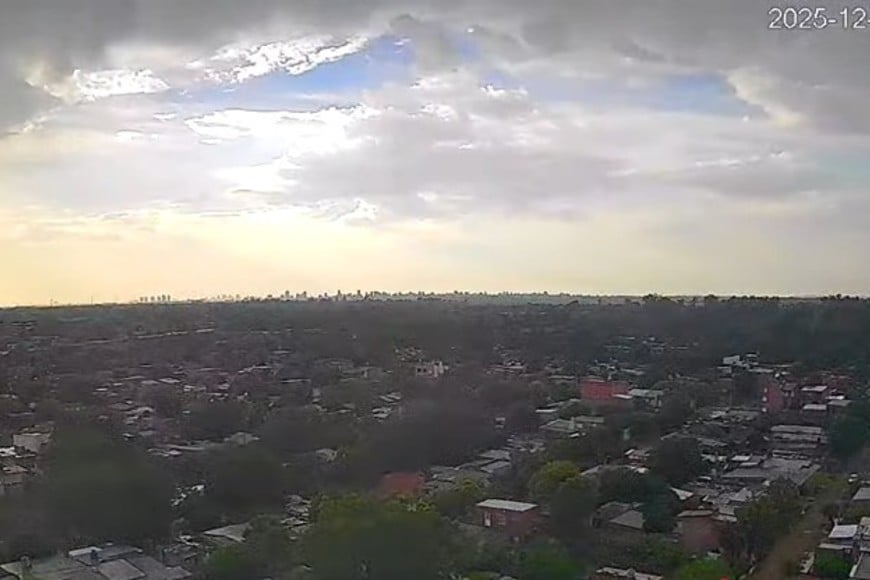 Avance de la lluvia en la ciudad de Santa Fe