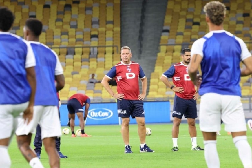 Alejandro Trionfini con la selección de República Dominicana. Foto: Gentileza