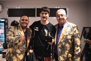 Los Palmeras acompañaron a Agustín Monzón. Fotos: El Litoral