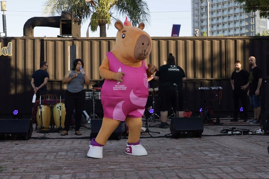 El carpincho se encontró con sus amiguitos. MCSF.