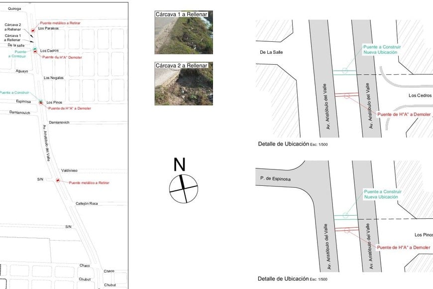 Planimetría. La imagen muestra el área que se pretende intervenir. Crédito: Gentileza