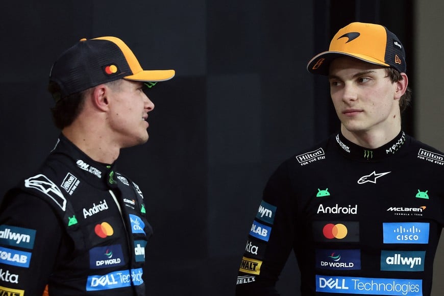 Formula One F1 - Abu Dhabi Grand Prix - Yas Marina Circuit, Abu Dhabi, United Arab Emirates - December 6, 2025
McLaren's Oscar Piastri after qualifying in third place with McLaren's Lando Norris in second place REUTERS/Jakub Porzycki