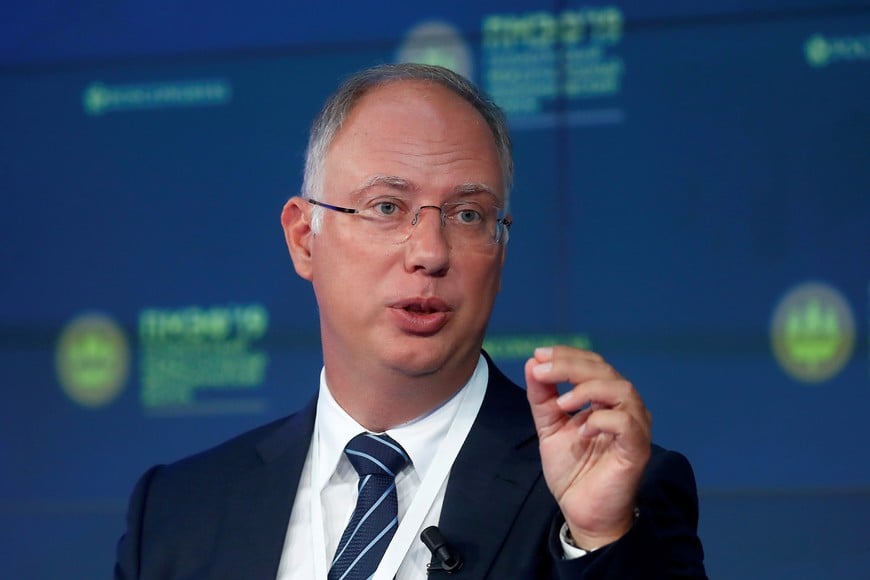 FILE PHOTO: Cheif Executive Officer of Russian Direct Investment Fund Kirill Dmitriev attends a session of the St. Petersburg International Economic Forum (SPIEF), Russia June 7, 2019. REUTERS/Maxim Shemetov/File Photo