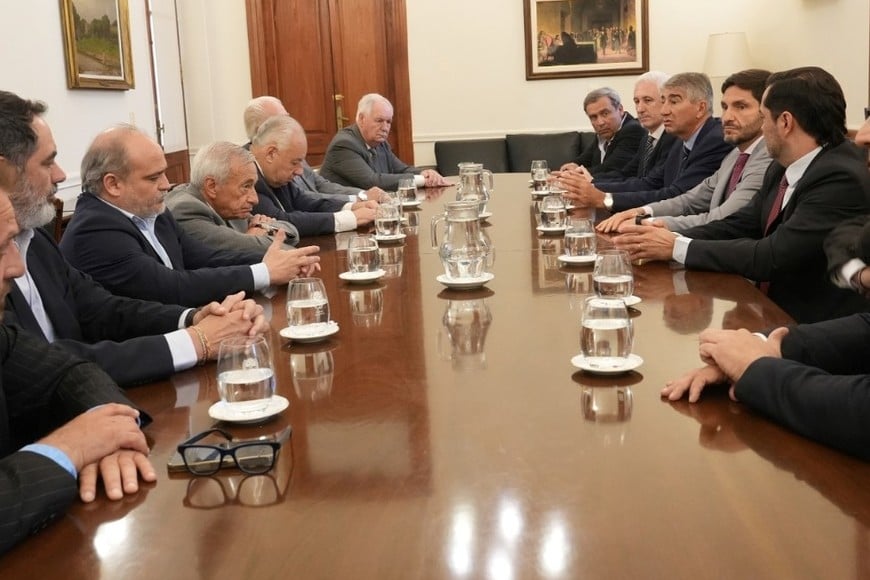 Otro encuentro de Pullaro con ministros de la Corte, ya en 2025.
