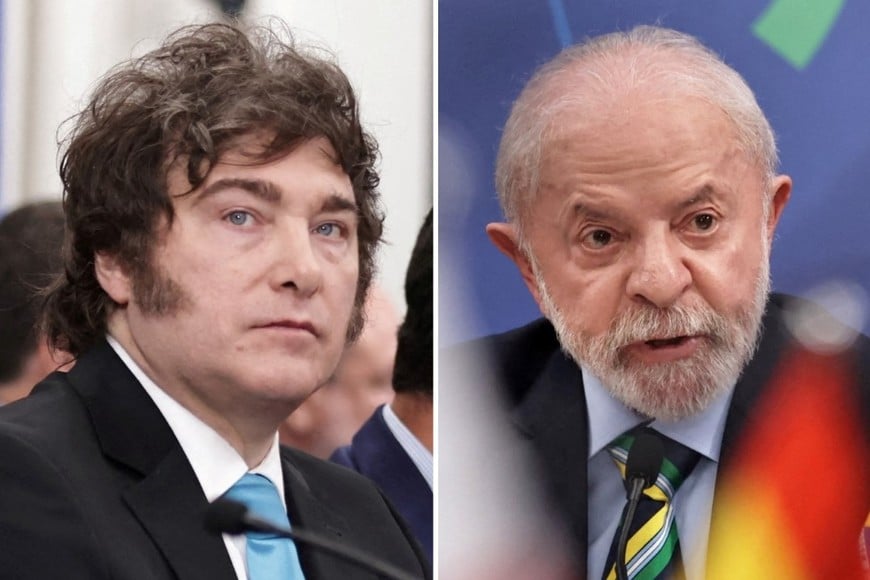 Milei y Lula, polos opuestos en el Mercosur, que llegaron a conclusiones similares el pasado fin de semana. Crédito: Reuters