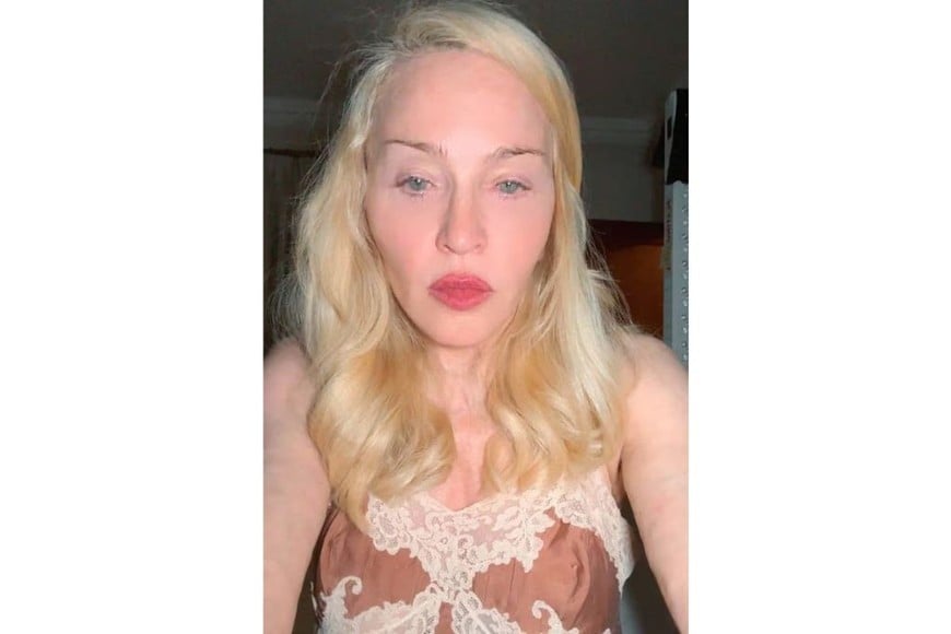 La foto que compartió Madonna al natural.