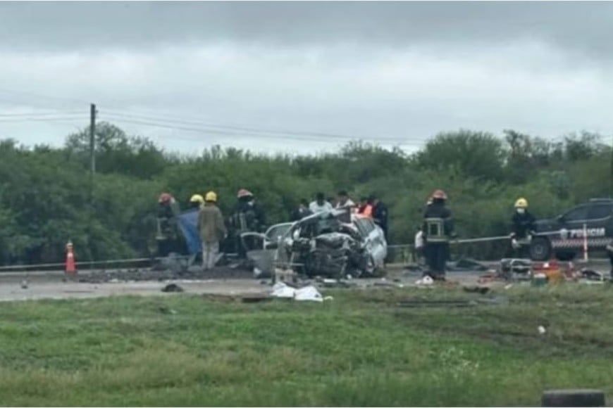 Brutal accidente vial en la provincia de Santiago del Estero.