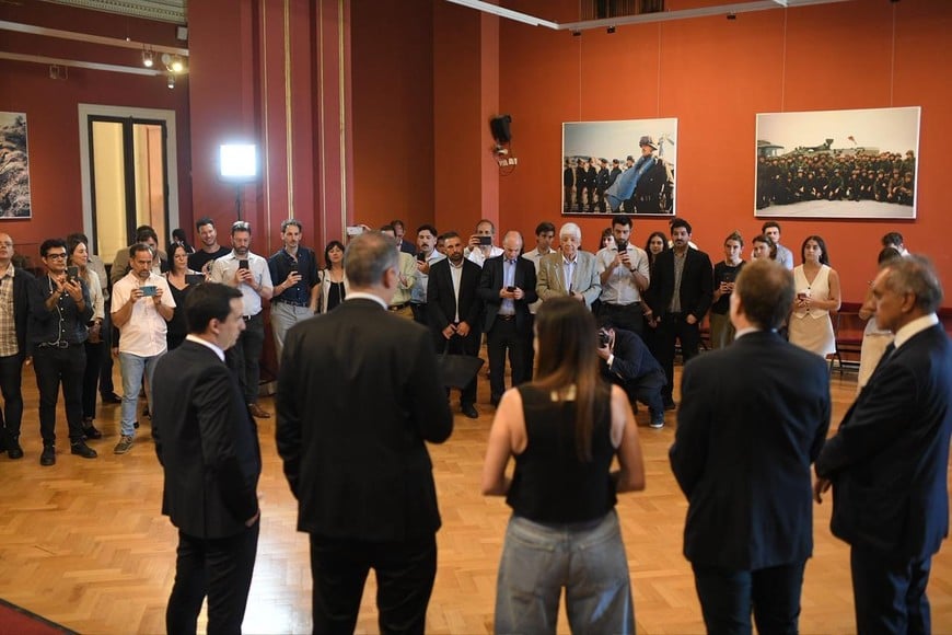 Milei no asistió al encuentro con la prensa acreditada en la Casa de Gobierno.