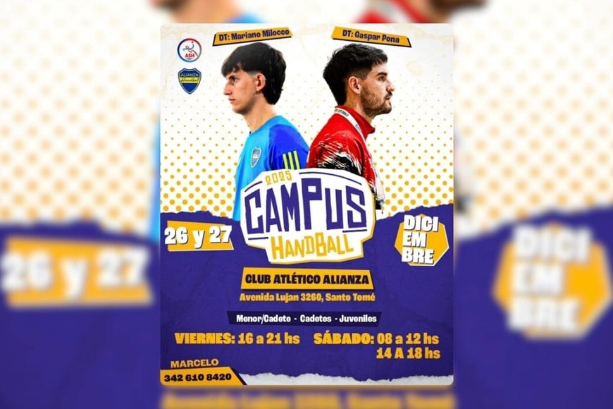 El campus se realizará el 26 y 27 de diciembre en Avenida Luján 3260, Santo Tomé.