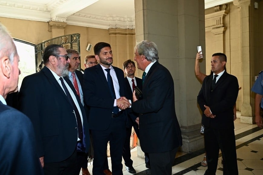 Pullaro recibió a los ministros de la Corte en una cena informal para cerrar el año institucional. Foto: Flavio Raina