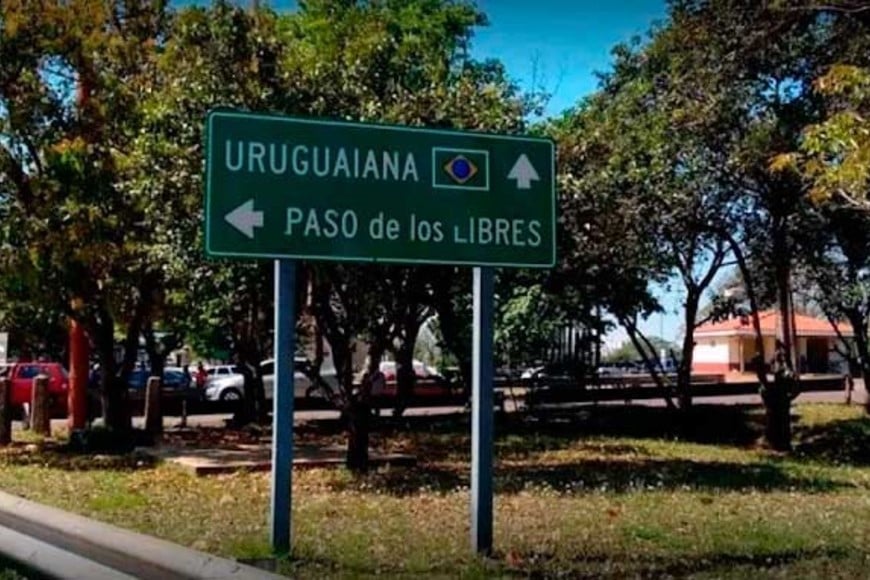 Un típico cartel fronterizo.